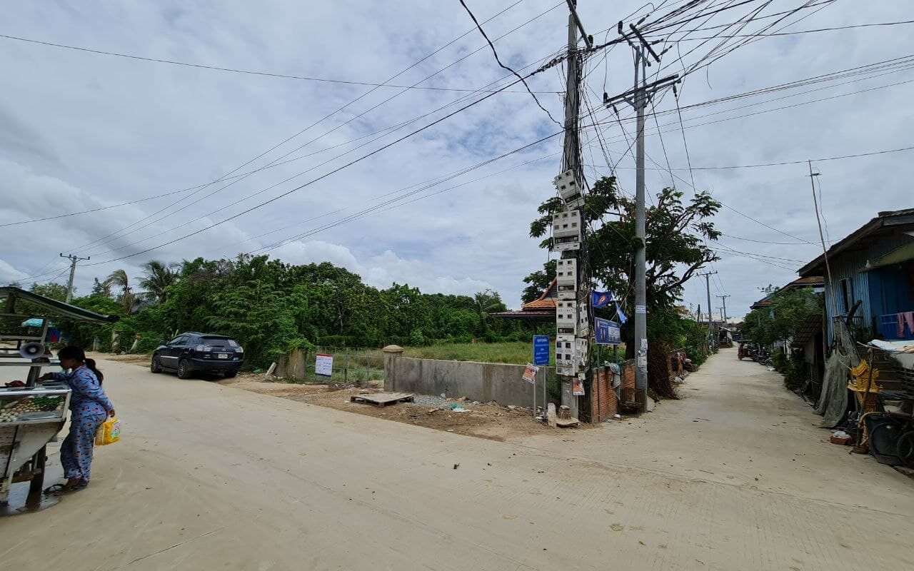 $$$-ដីកែងជួលក្បែរផ្លូវសម្តេចហ៊ុនសែន60m-$$$